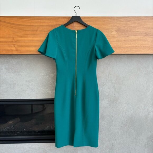 BADGLEY MISCHKA Flutter Sleeve Sheath Dress, Size 4 - Picture 7 of 12